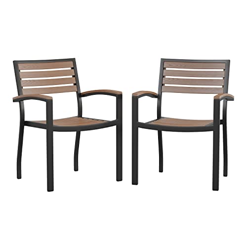 Flash Furniture Flash Furniture Stackable Aluminum Patio Chair - All-W — Manufacturer product photo — outdoor furniture materials 