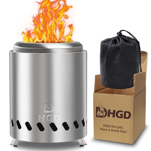HGD HGD Tabletop Fire Pit, Smokeless Firepit Outdoor, Mini Fire Pit fo — Build quality and design details up close