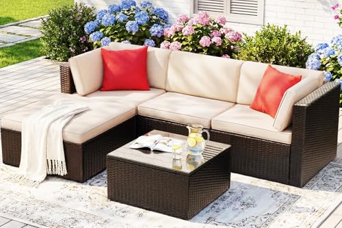 Devoko Devoko 5 Pieces Patio Furniture Sets Outdoor Sectional Patio So — How the options on this page compare