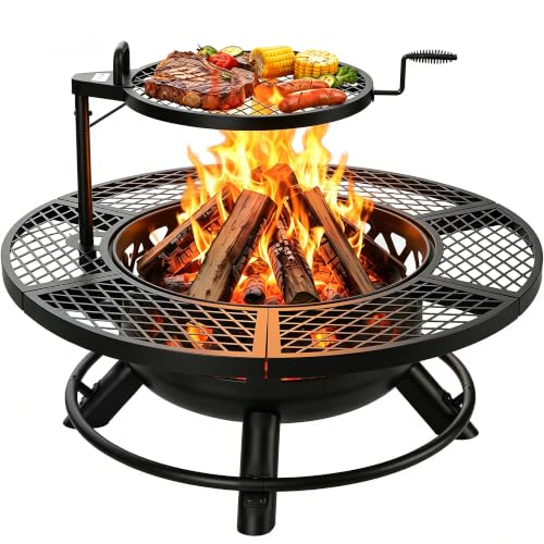 BALI OUTDOORS Bali Outdoors Fire Pit with Poker — Design and materials in detail
