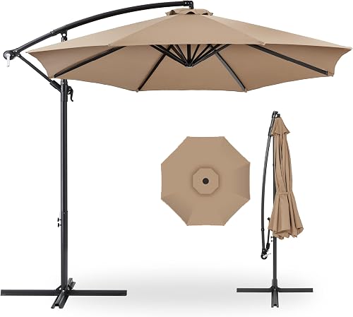 Best Choice Products 10ft Offset Hanging Market Patio Umbrella w/Easy — Side-by-side comparison of top picks in this category