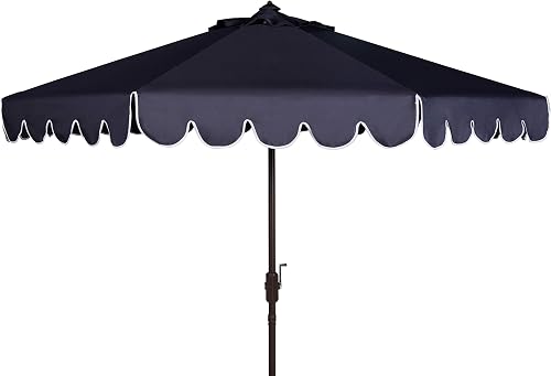 Safavieh PAT8010A Collection Venice Navy and White Single Scallop 9Ft — Real-world performance testing in action