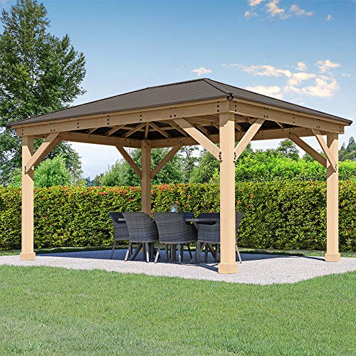 Yardistry Yardistry 12 x 16 Meridian Cedar Wood Gazebo Pavilion for Pa — Key features at a glance
