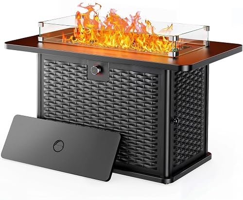 Ciays 43-Inch Rectangular Propane Fire Pit with 60,000 BTU Output, Fir — Side-by-side comparison of top picks in this category