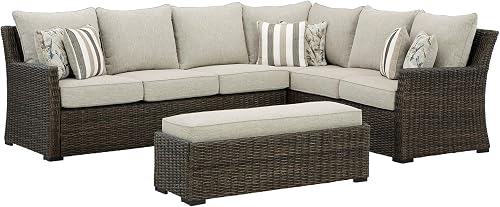 Signature Design by Ashley Brook Ranch Outdoor Sectional, 3-Piece Pati — Side-by-side comparison of top picks in this category