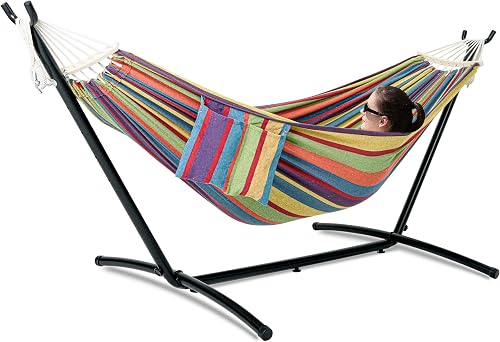 GAFETE Double Hammock with Stand for Outside, Upgraded Spreader Bar, H — Side-by-side comparison of top picks in this category