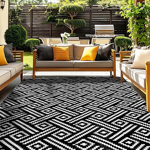 OPPODREAM Outdoor Rug 8x10 Patio Waterproof, Large Outdoor Plastic Str — Real-world performance testing in action