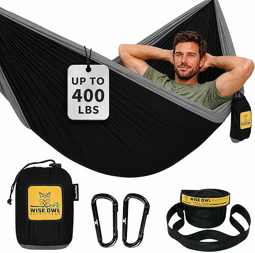 Wise Owl Outfitters Camping Hammock – up to 500lbs Portable Hammock wi — Complete testing methodology overview