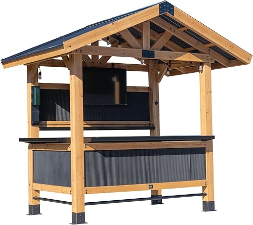 Backyard Discovery Palisade 9' x 6' Cedar Wood Outdoor Bar Set with Ga — Side-by-side comparison of top picks in this category