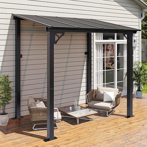 Aoxun 8’x 5’ Premium Gazebo with Aluminum Top Frame & Polycarbonate Pa — Our recommended pick for most buyers