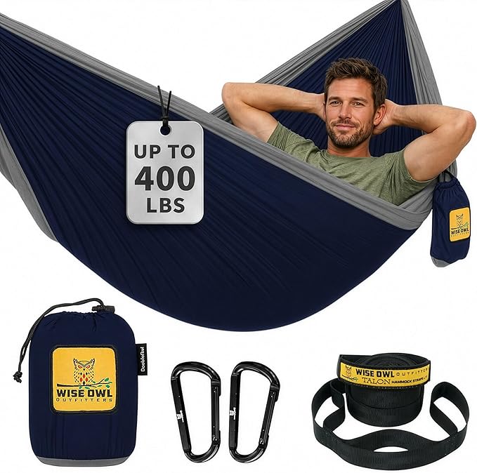 Wise Owl Outfitters Camping Hammock – 500lbs Portable Hammock with Tre — Complete testing methodology overview