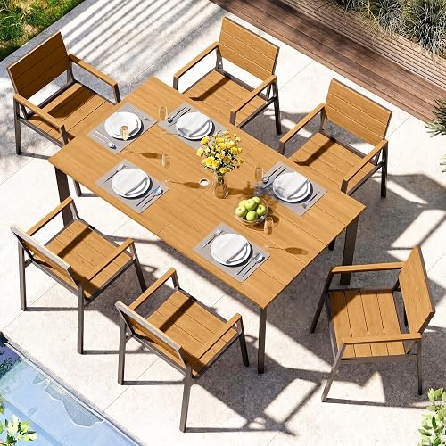 ComfCove Outdoor Dining Set, Aluminum Patio HDPS Outdooor Table and Ch — Real-world performance testing in action