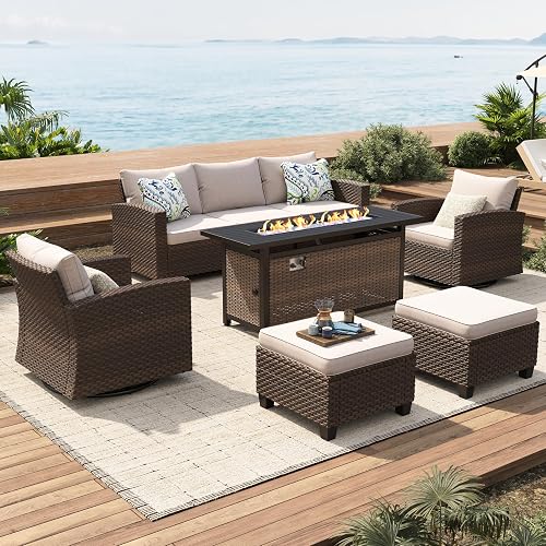 SUNSHINE VALLEY Swivel Glider Patio Furniture Set Outdoor Furniture Br — Side-by-side comparison of top picks in this category
