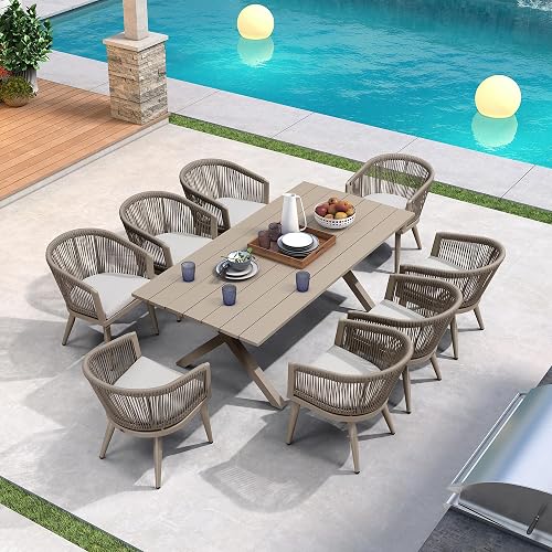 PURPLE LEAF Outdoor Dining Set for 8 All-Weather 9 Pieces Patio Alumin — Complete testing methodology overview