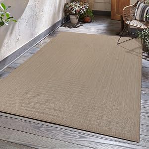 Adiva Rugs Outdoor Indoor Area Rug, Weather Resistant, Easy to Clean, Stain Resistant Floo