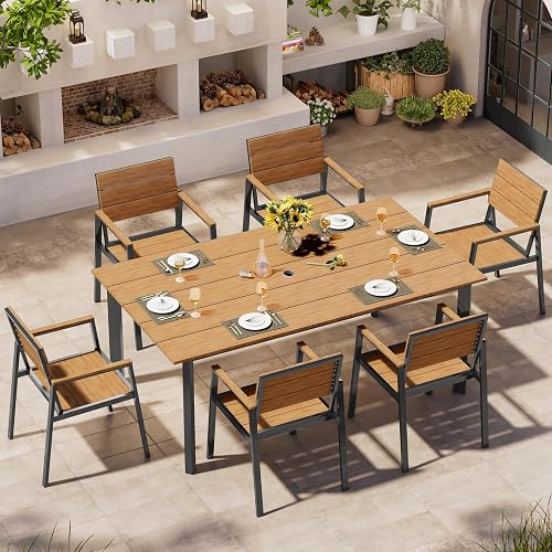 Oasbira Outdoor Dining Set, Patio Table and Chairs Set with Umbrella H — Side-by-side comparison of top picks in this category
